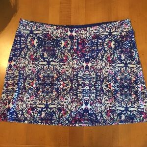 Cute multicolored patterned skort